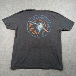 Zero Foxtrot Shirt Mens 2XL Gray Samurai Graphic No Given Back Tee Patriot